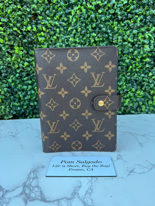 Authentic Preowned  LV Monogram Agenda MM Medium