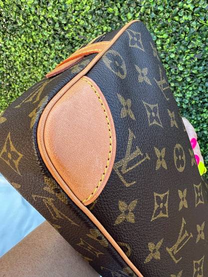 Authentic Preowned LV Monogram Pochette Marley Dragonne GM Clutch