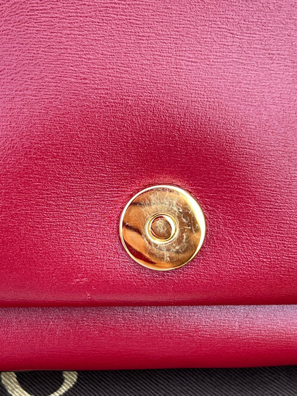 Arli Red Leather Crossbody Bag Vitello Palmellato Lux