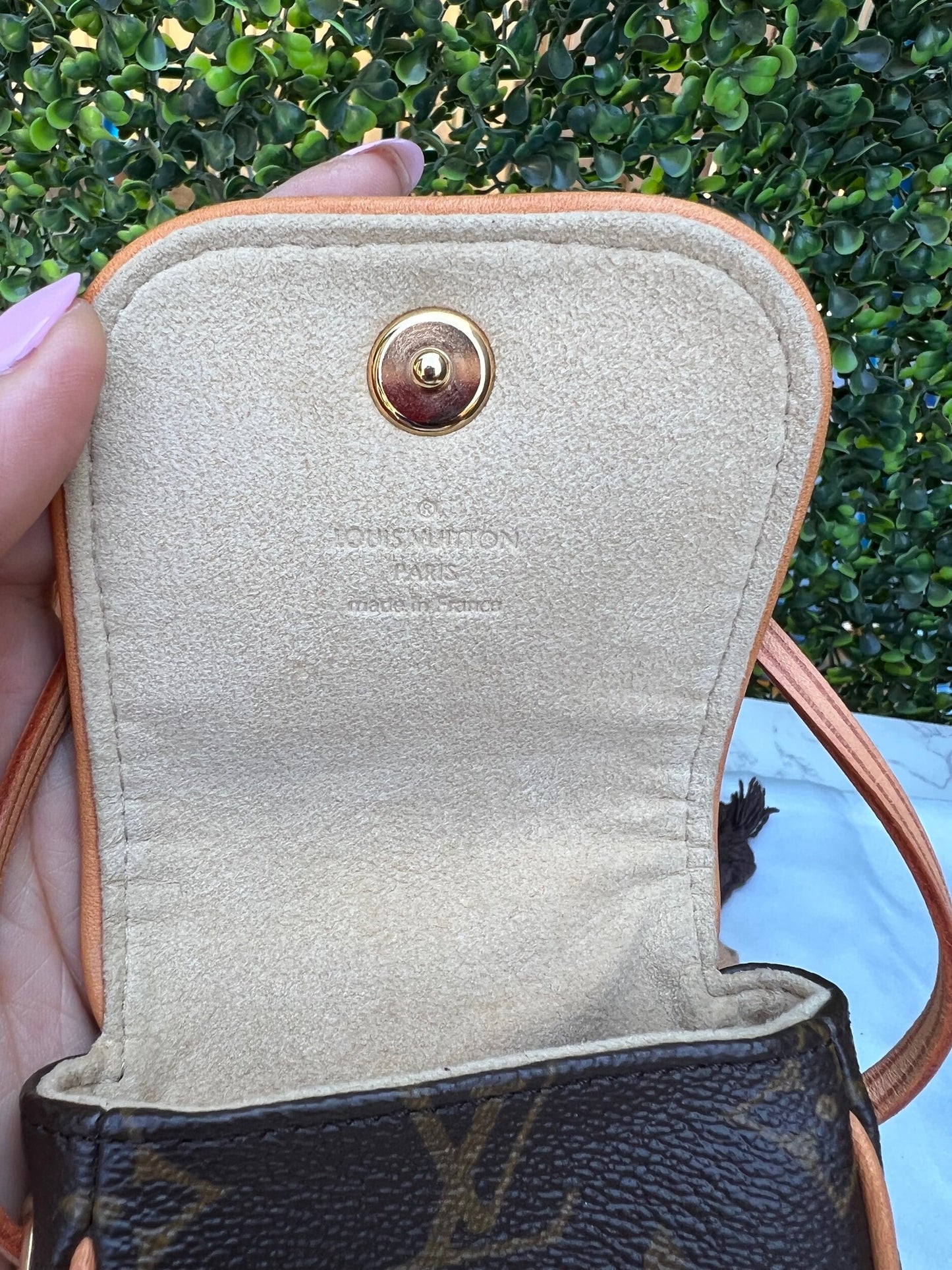 Authentic Preowned Louis Vuitton Monogram Canvas Cancun Pochette Bag.