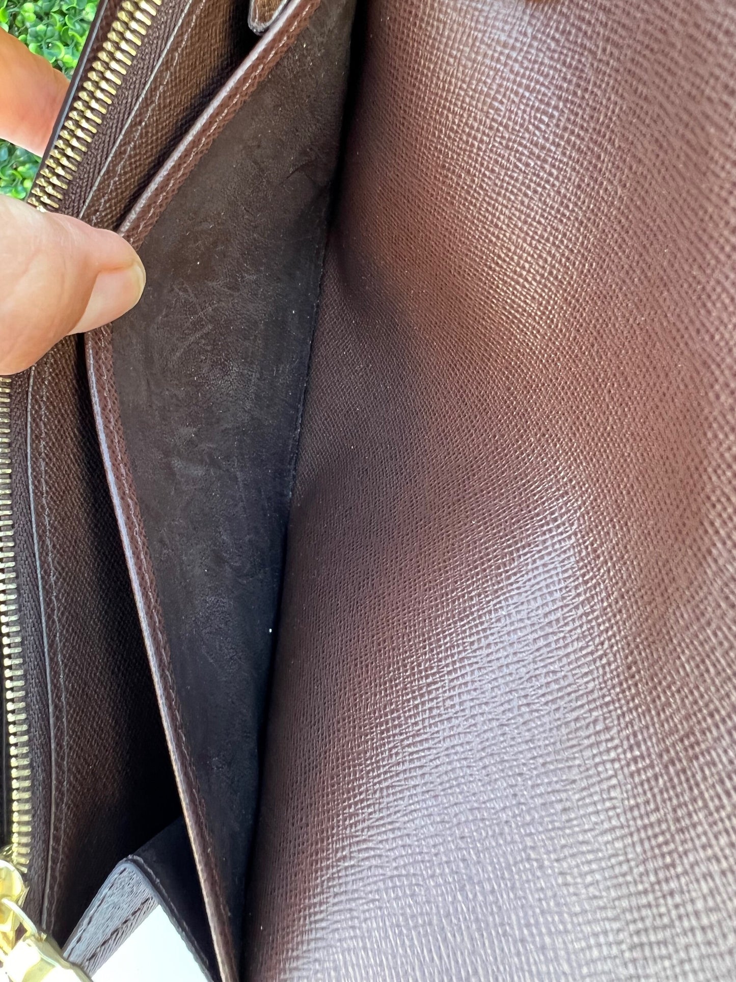Sarah Wallet Damier Ebene Canvas
