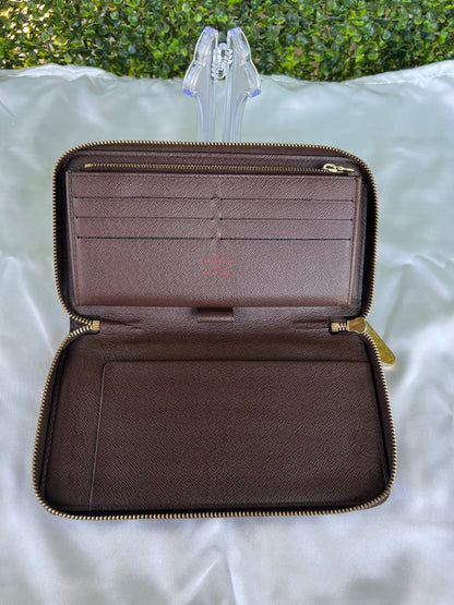 Authentic Preowned LV Organizer Zippy Wallet Damier Ebene