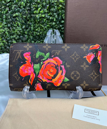 Authentic Preowned Louis Vuitton Limited Edition Stephen Sprouse Roses Zippy Wallet