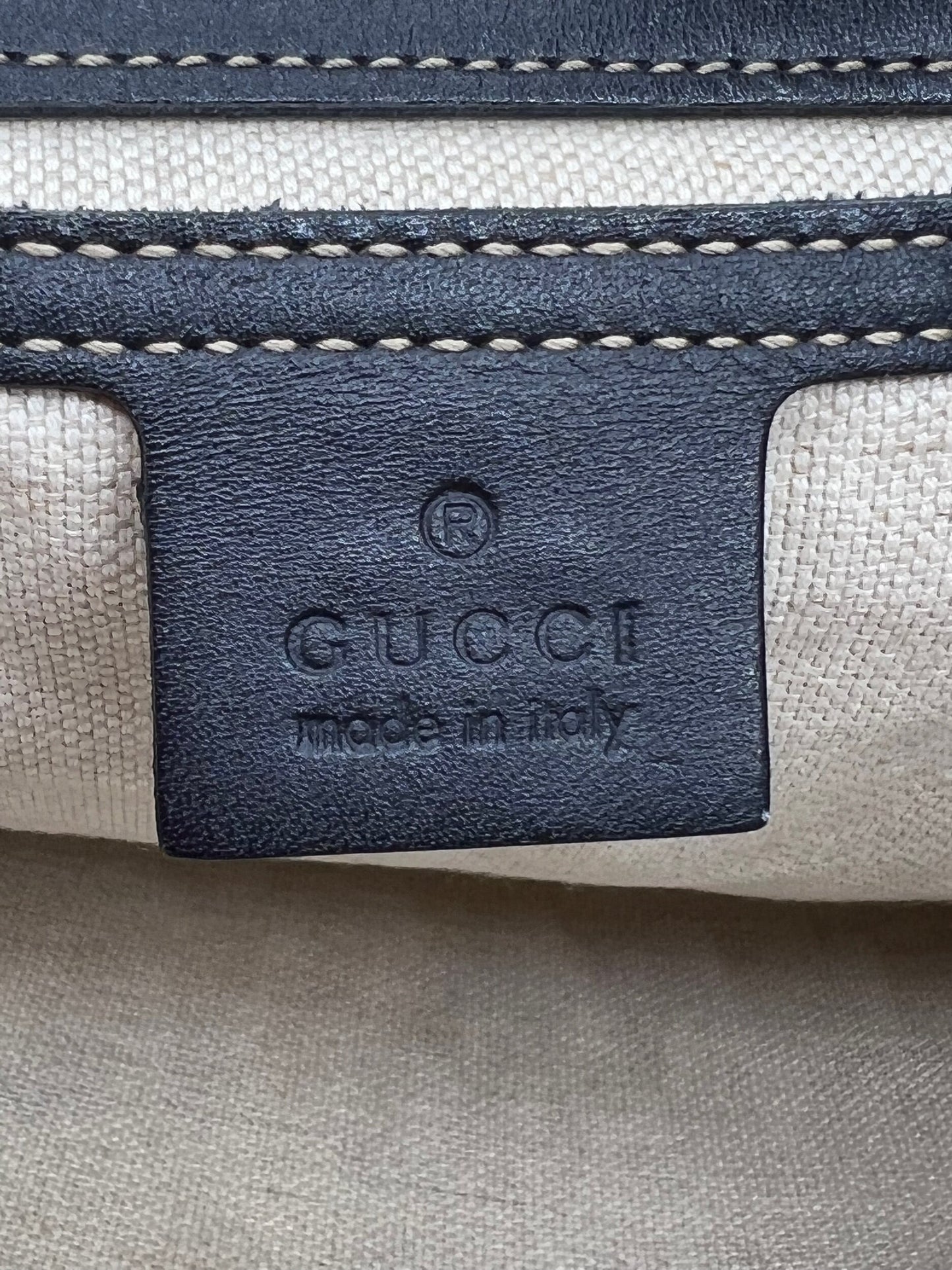 Gucci Blue/Grey GG Coated Canvas Messenger Bag