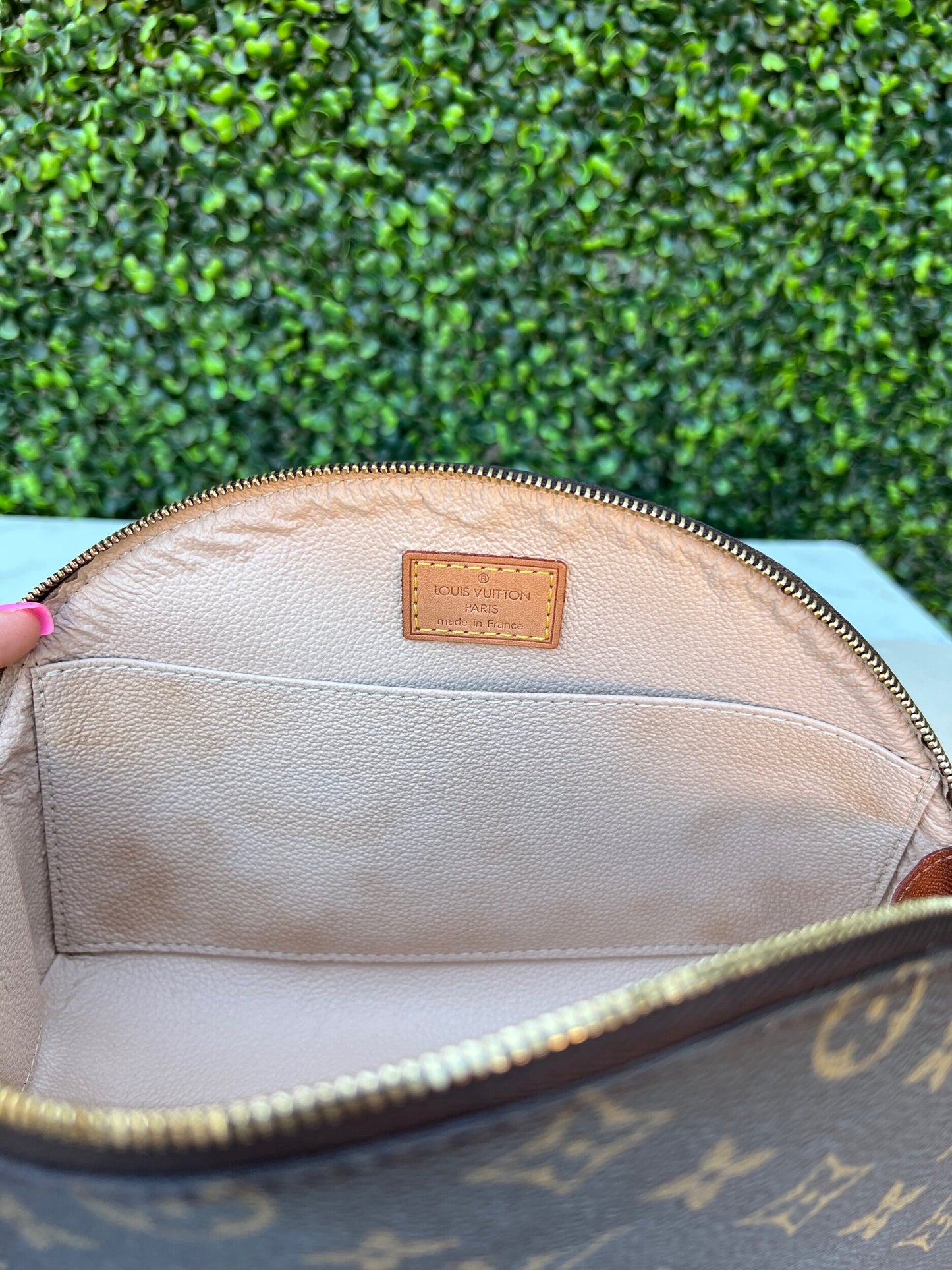 Trousse Demi Ronde Cosmetic Pouch w/Insert Organizer