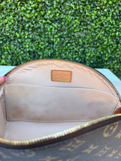 Trousse Demi Ronde Cosmetic Pouch w/Insert Organizer