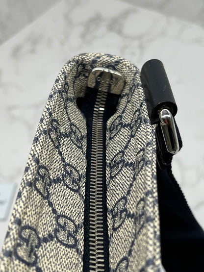 Gucci Blue/Grey GG Coated Canvas Messenger Bag