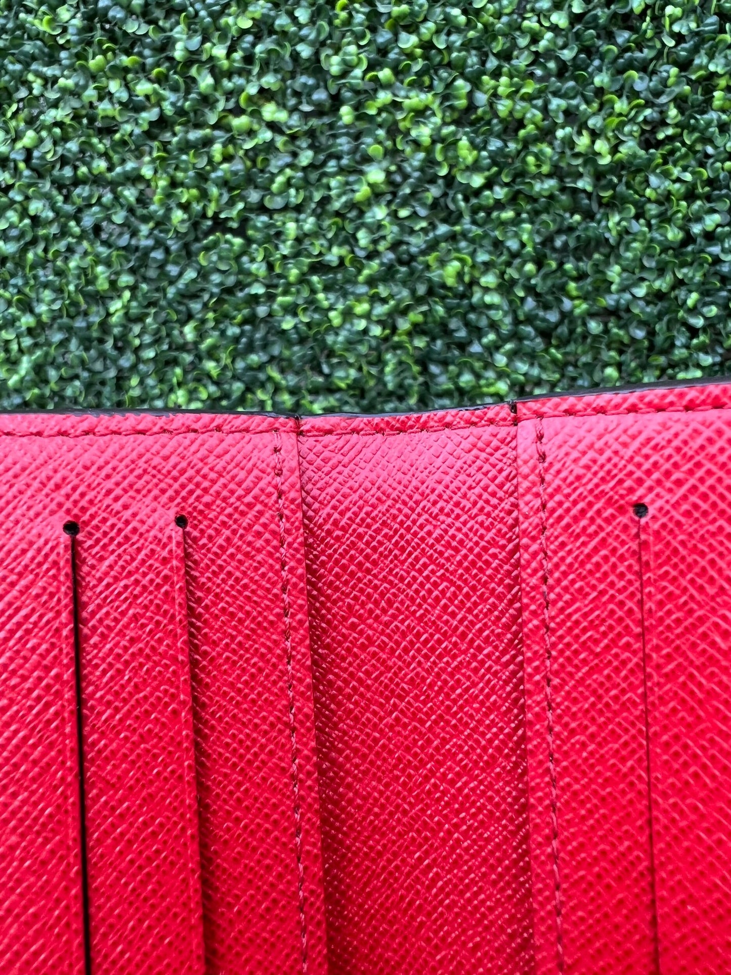 Adele Coquelicot Monogram Canvas Wallet