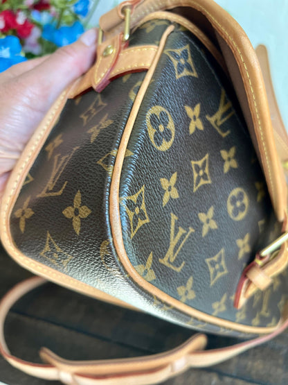 Sologne Adjustable Monogram Canvas Crossbody Bag