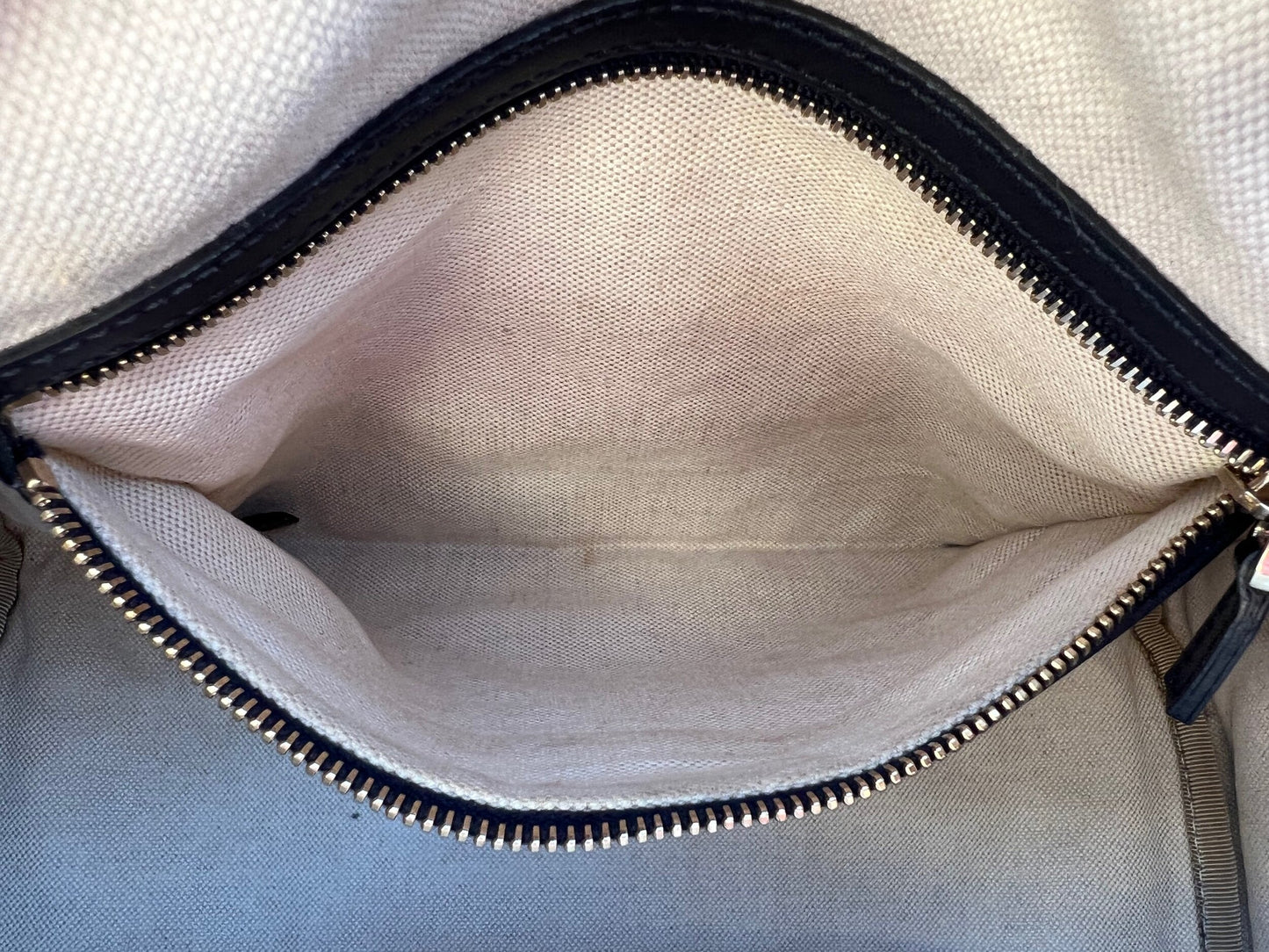 Authentic Preowned Gucci Boston Crossbody Bag with Vintage Web Navy Blue