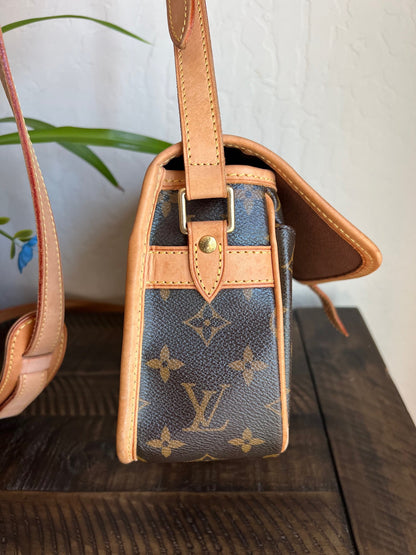 Sologne Adjustable Monogram Canvas Crossbody Bag