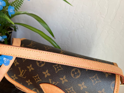 Sologne Adjustable Monogram Canvas Crossbody Bag