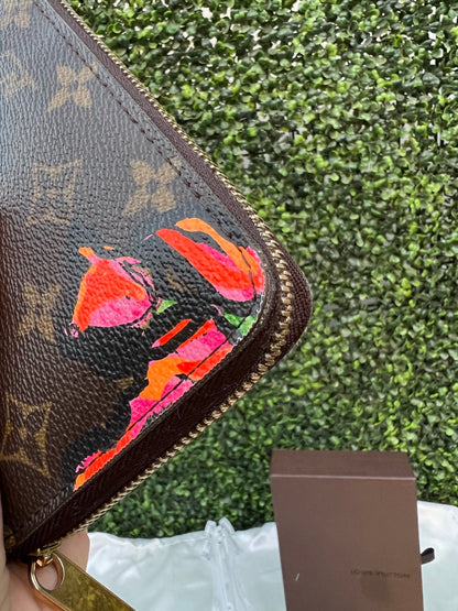 Authentic Preowned Louis Vuitton Limited Edition Stephen Sprouse Roses Zippy Wallet