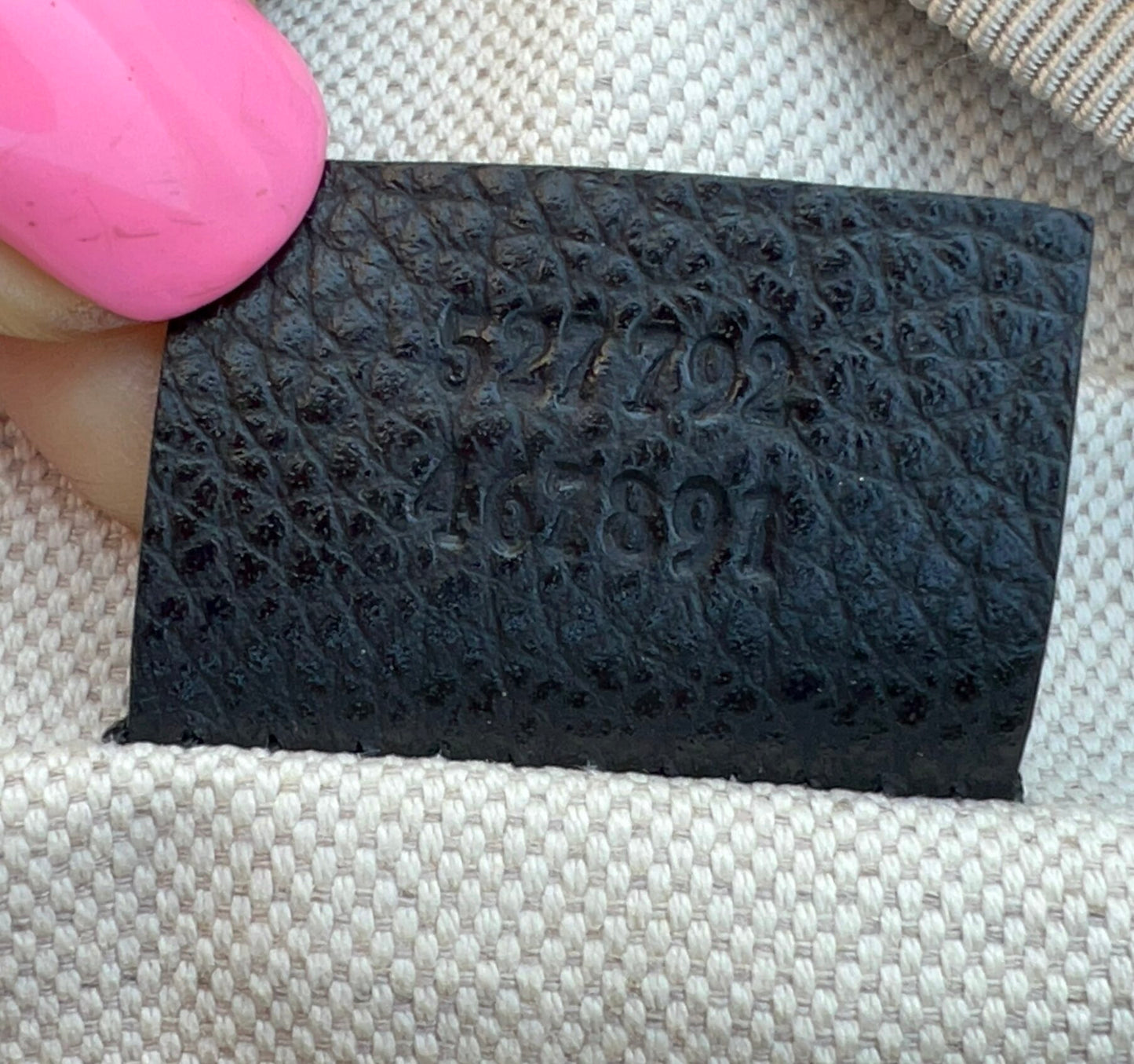 Small GG Logo Print Leather Belt Bag in Black