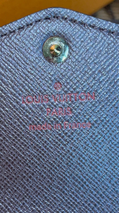 Sarah Wallet Damier Ebene Canvas