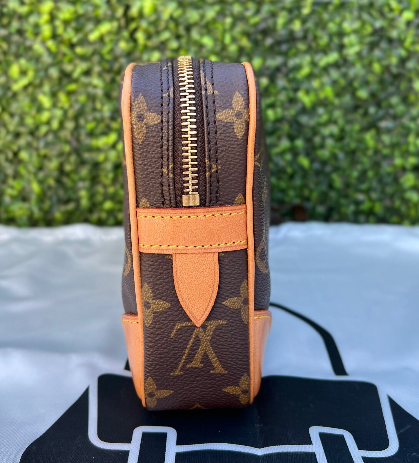 Authentic Preowned LV Monogram Pochette Marley Dragonne GM Clutch