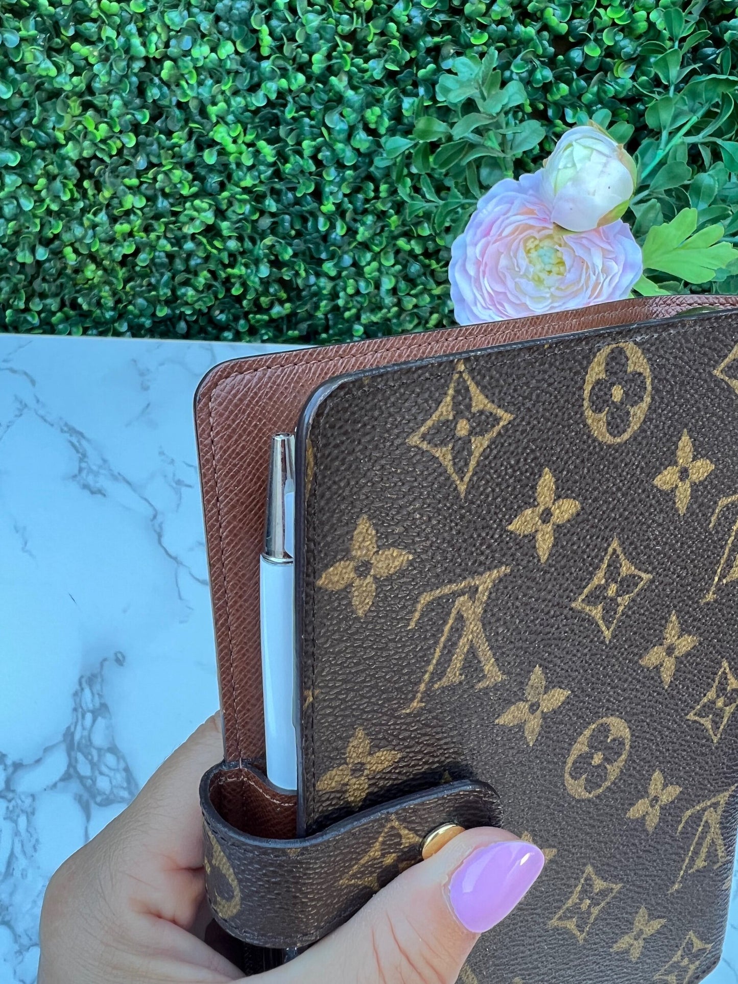 Authentic Preowned  LV Monogram Agenda MM Medium