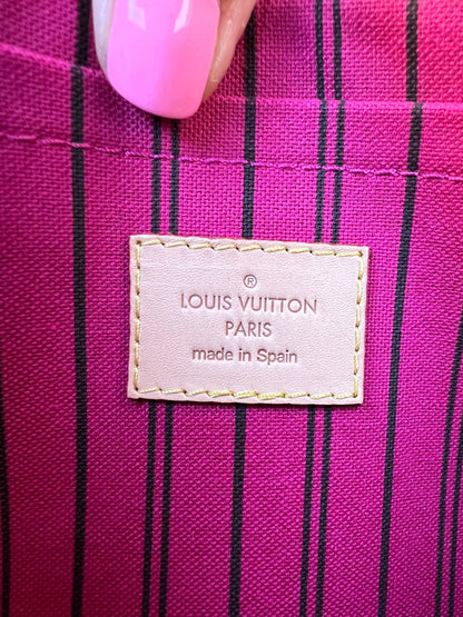Neverfull MM/GM Pochette/Pouch Monogram in Pivoine