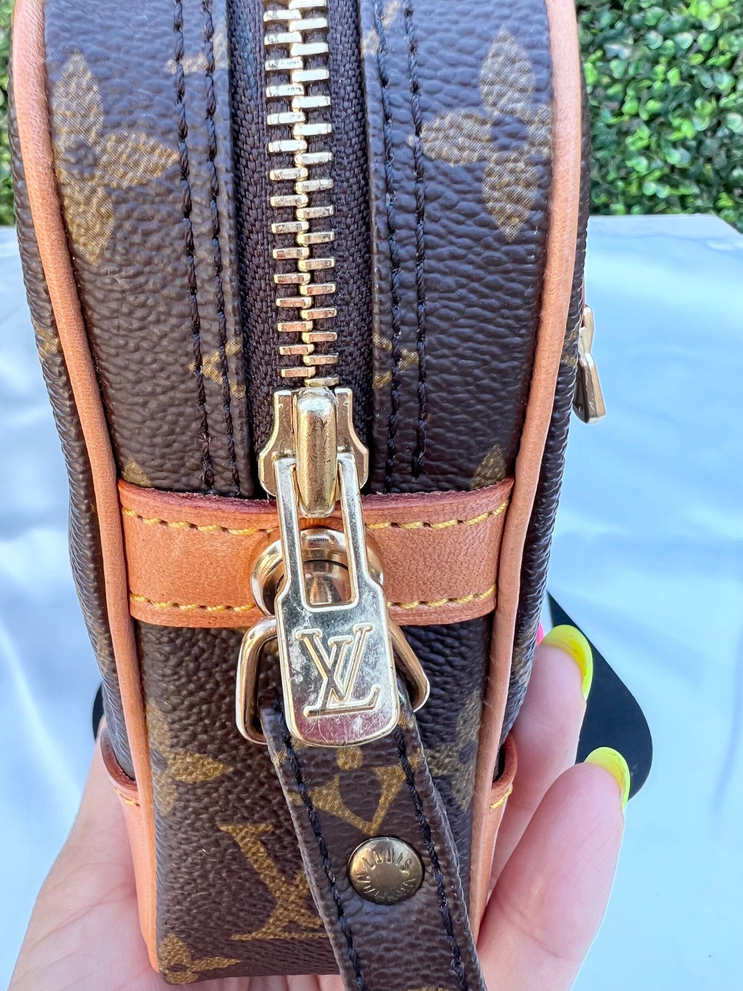 Authentic Preowned LV Monogram Pochette Marley Dragonne GM Clutch