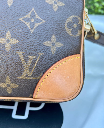Authentic Preowned LV Monogram Pochette Marley Dragonne GM Clutch