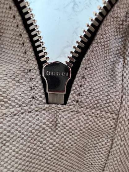 GG Black Pebbled Leather Studded Soho Disco Bag
