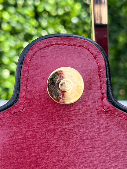 Arli Red Leather Crossbody Bag Vitello Palmellato Lux