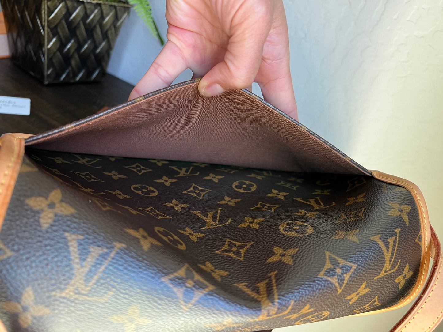 Sologne Adjustable Monogram Canvas Crossbody Bag