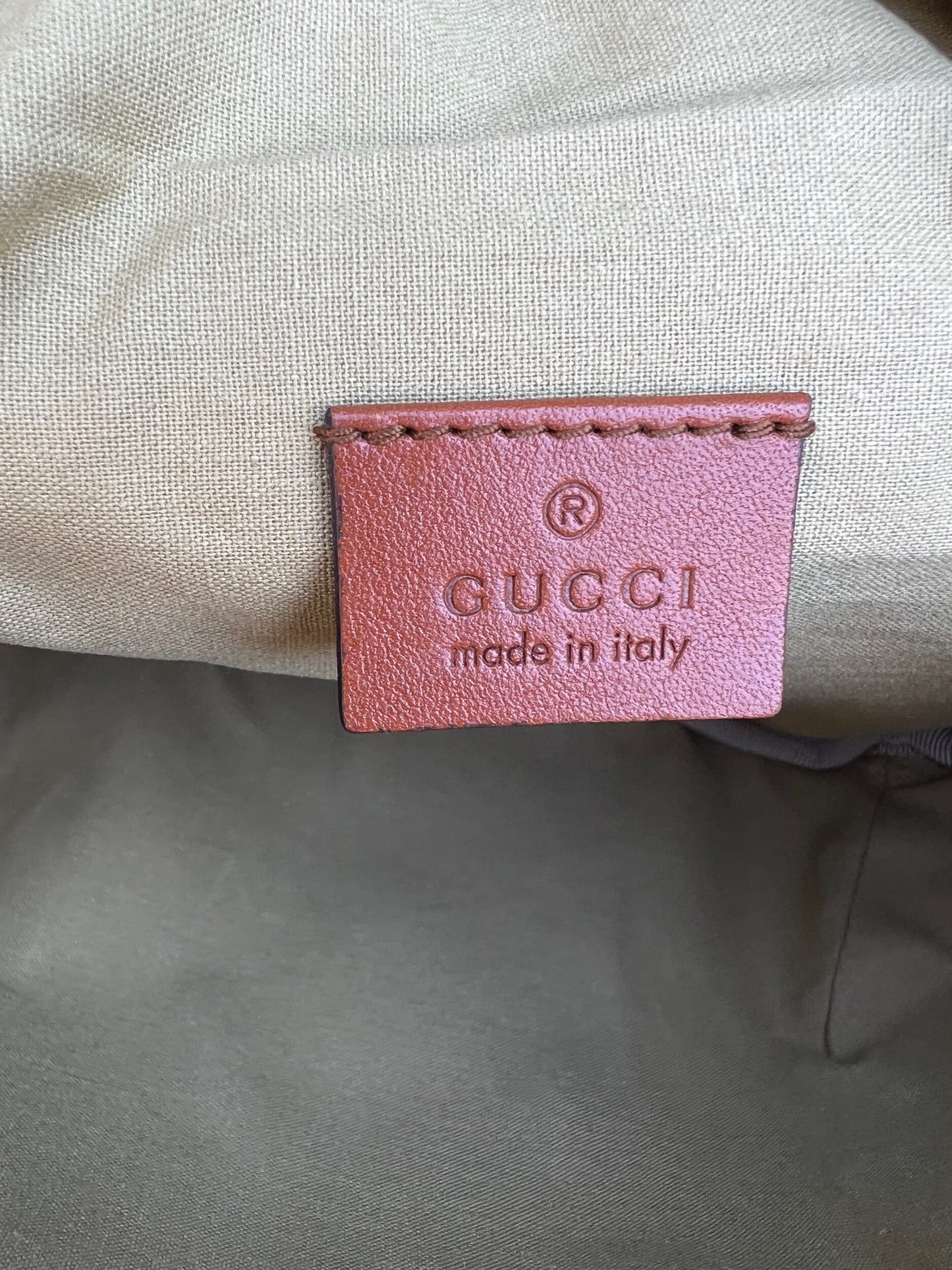 Web Beige Canvas Belt Bag