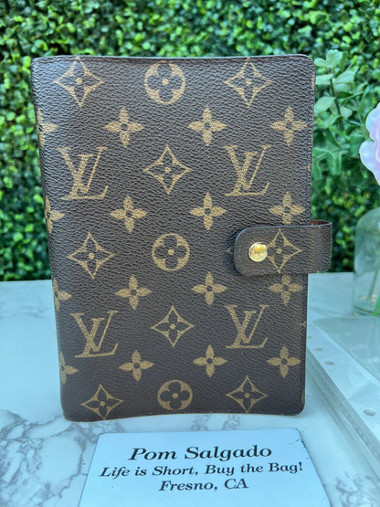 Authentic Preowned  LV Medium Ring Agenda MM