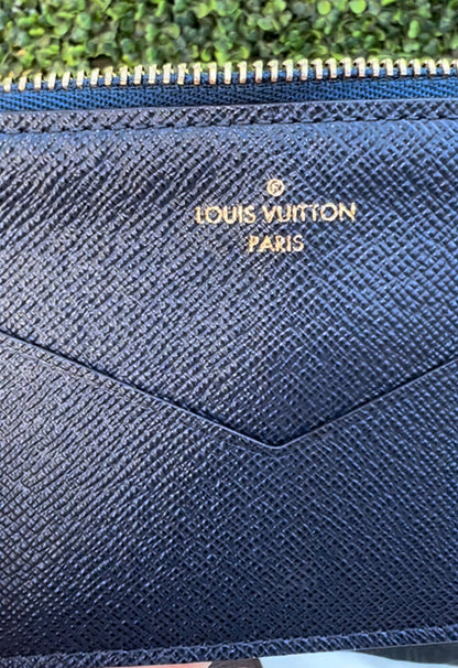 Authentic Preowned Louis Vuitton Jeanne Wallet Monogram Canvas Rose Ballerine with Card Case & Zip Pouch Inserts