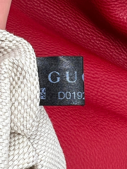 Gucci Pebbled Leather Soho Hobo Bag Red