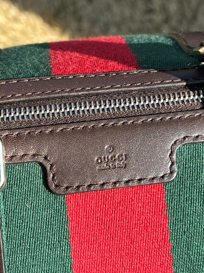 GG Vintage Web Medium Boston Dark Brown w/Strap