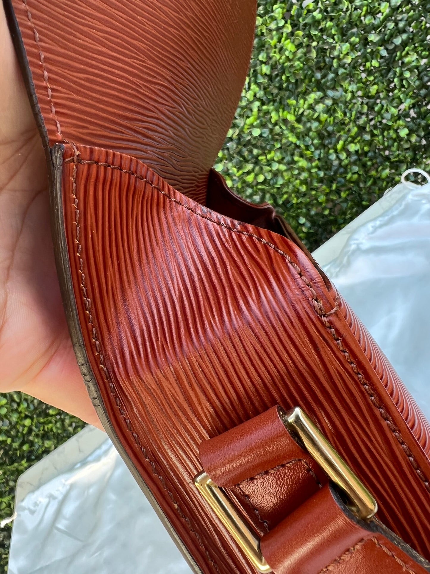 Authentic Preowned Louis Vuitton Kenyan Fawn Epi Saint Cloud GM Bag