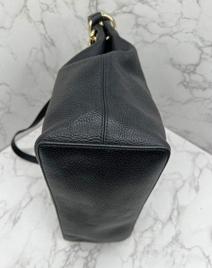 GG Pebbled Leather Soho Hobo Bag Red
