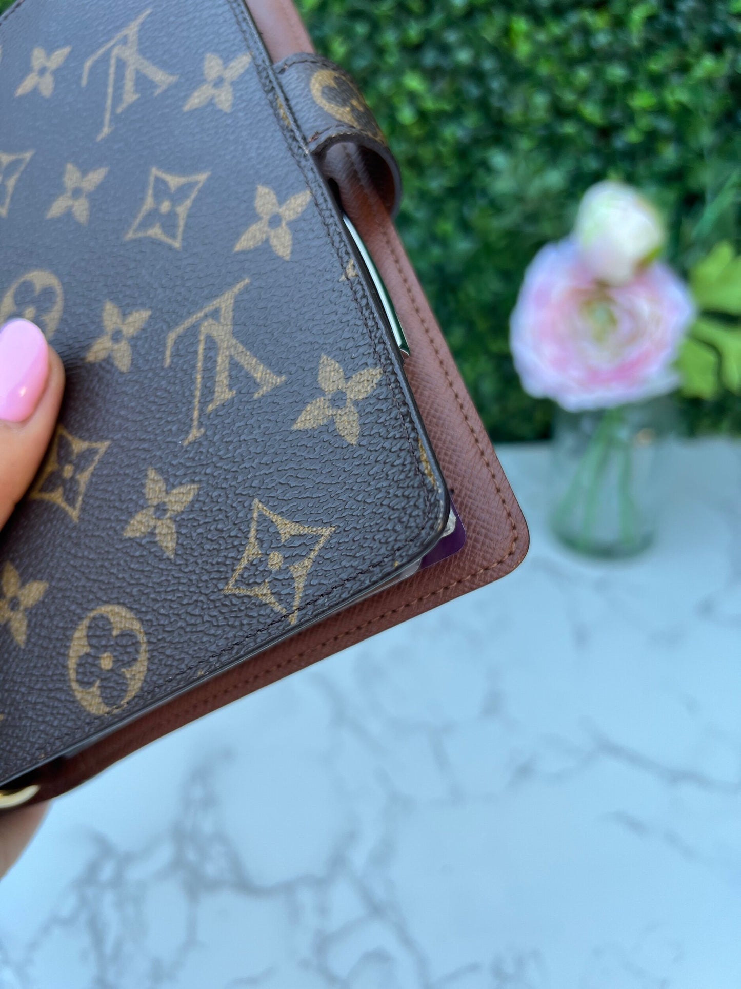 Authentic Preowned  LV Monogram Agenda MM Medium