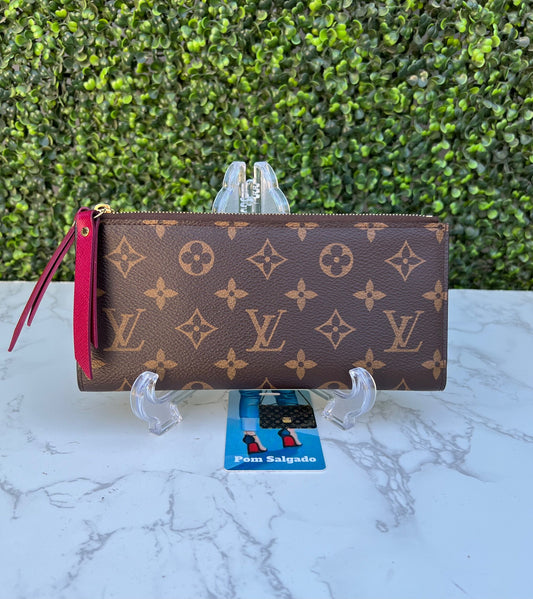 Authentic Preowned Louis Vuitton Adele Monogram Canvas Wallet Fuchsia
