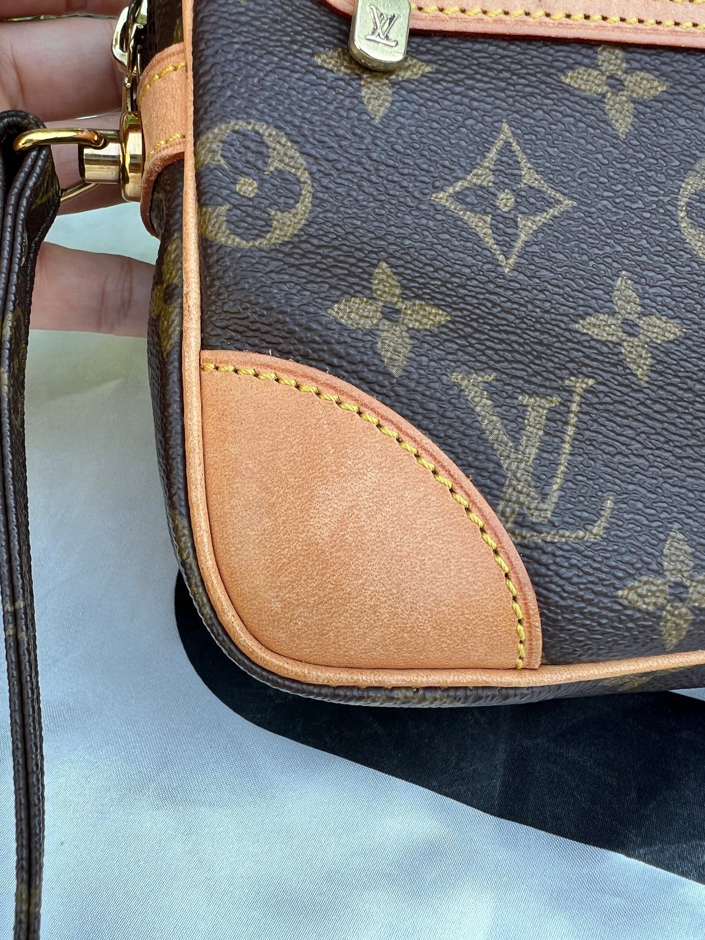 Authentic Preowned Louis Vuitton Marly Dragonne Clutch Monogram Canvas
