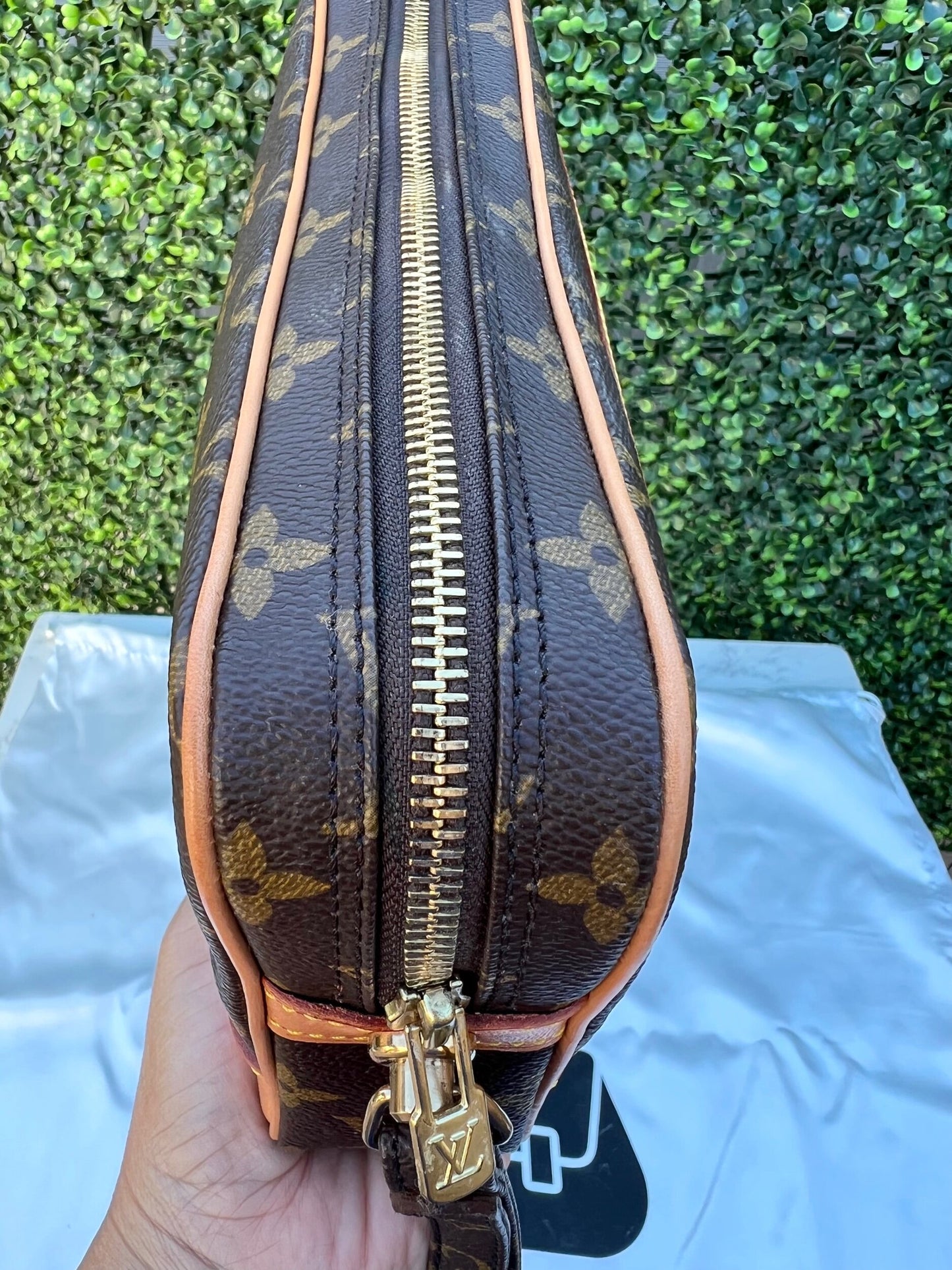 Authentic Preowned LV Monogram Pochette Marley Dragonne GM Clutch