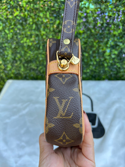 Authentic Preowned Louis Vuitton Marly Dragonne Clutch Monogram Canvas