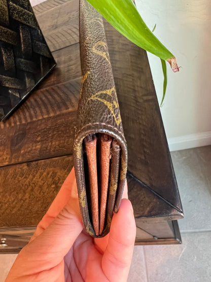 Vintage Envelope Flap Wallet Monogram