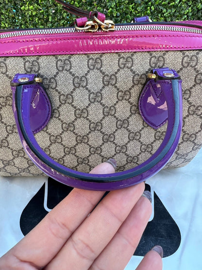 Authentic Preowned Limited Edition GG Supreme Small Boston Bag