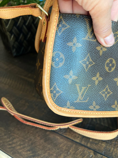 Sologne Adjustable Monogram Canvas Crossbody Bag