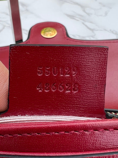 Arli Red Leather Crossbody Bag Vitello Palmellato Lux