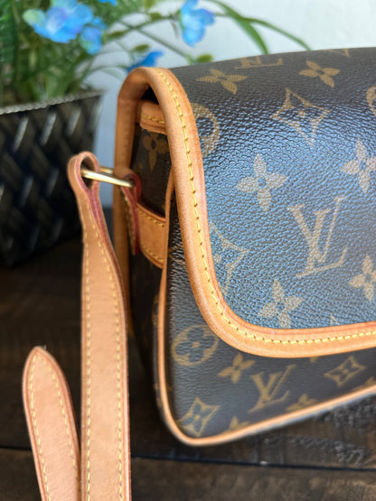Sologne Adjustable Monogram Canvas Crossbody Bag