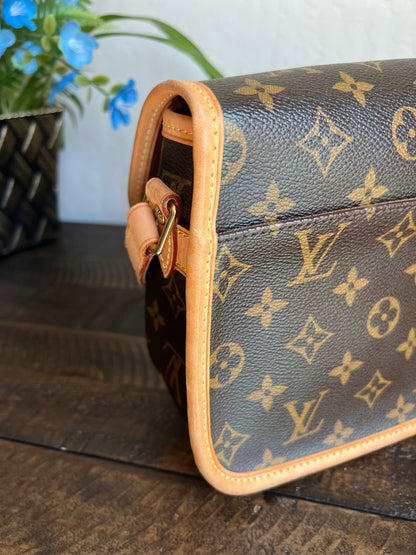 Sologne Adjustable Monogram Canvas Crossbody Bag