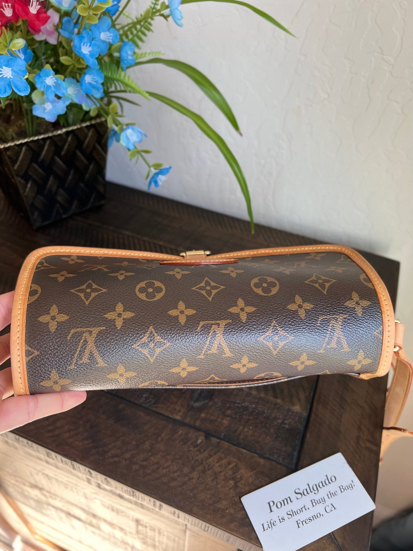 Sologne Adjustable Monogram Canvas Crossbody Bag