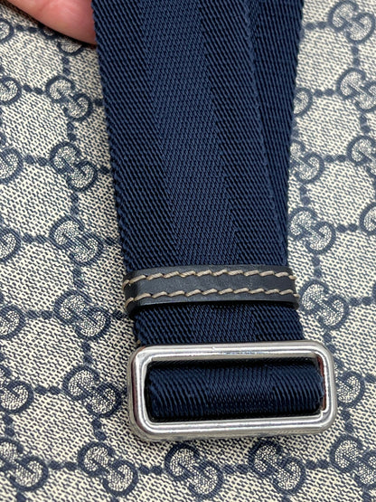 Gucci Blue/Grey GG Coated Canvas Messenger Bag
