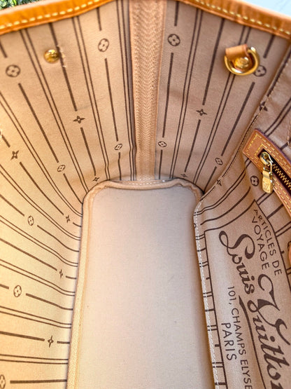 Authentic Preowned Louis Vuitton Neverfull PM Monogram Canvas Beige