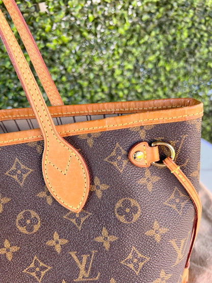 Authentic Preowned Louis Vuitton Neverfull PM Monogram Canvas Beige