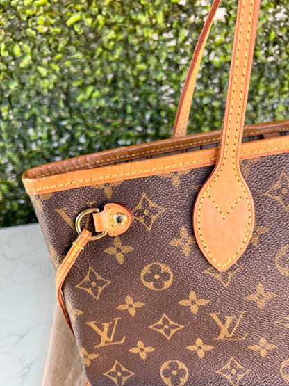 Authentic Preowned Louis Vuitton Neverfull PM Monogram Canvas Beige